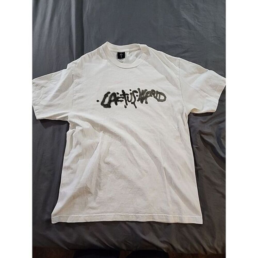 Travis Scott Cactus Jack‎ Phantom Whiteout System Overload size Lg Tee